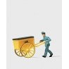 Individual Figures, Working People -- Post Office Worker w/Cart, HO, Preiser Kg 28083
