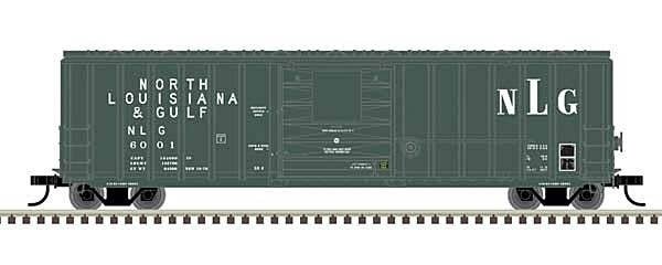 Berwick 50′ Boxcar - Ready to Run - Master(R) -- North Louisiana & Gulf 6017 (green,, HO, Atlas Model Railroad Co. 20006998