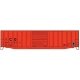 50′ Exterior-Post Modern Boxcar - Kit -- Illinois Central Gulf 501362 (orange, black, reporting Mar, HO, Accurail Inc 81882