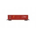 50′ Single-Door Boxcar No Roofwalk - Ready to Run -- Santa Fe 12711 (Boxcar Red, San Francisco Chief, HO, Rivarossi HR6661A