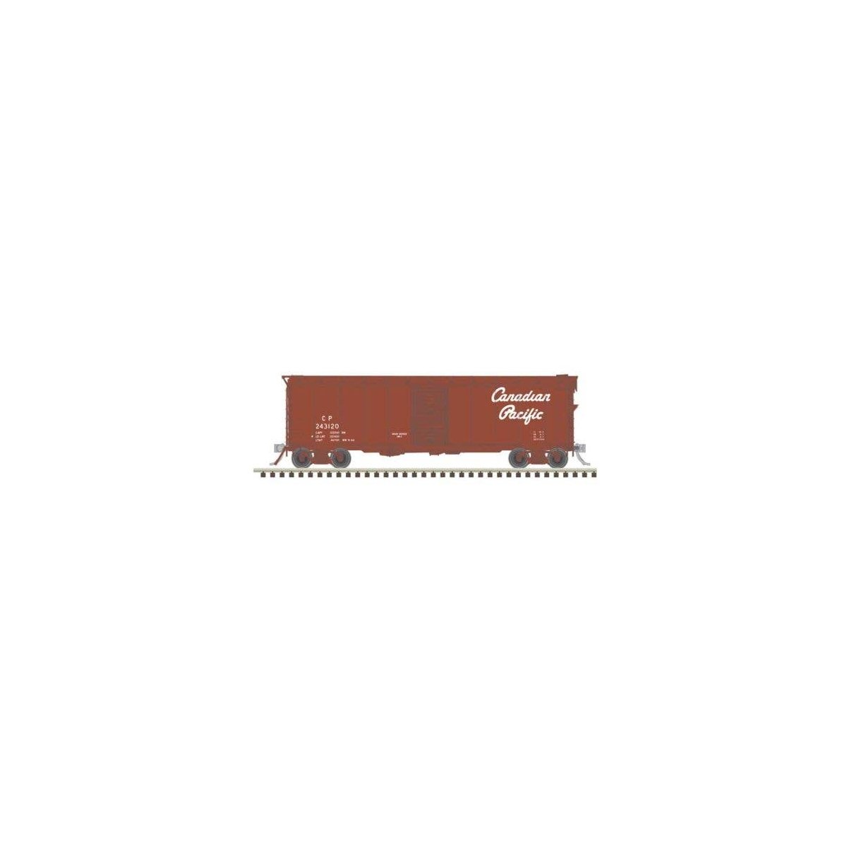 40′ Minibox Boxcar - Ready to Run - Master(R) -- Canadian Pacific 404394 (Boxcar Red, HO, Atlas Model Railroad Co. 20007902