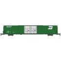 Pullman-Standard 86′ Auto Parts Double-Door Boxcar - Ready to Run -- Burlington Northern 395081 (Ca, N, Bluford Shops 86721