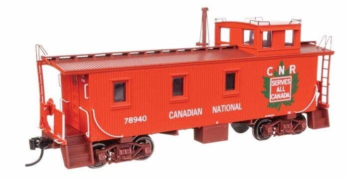 30′ GTW Style Wood Caboose with Offset Coupola - Ready To Run -- Canadian National 78940, HO, WalthersProto 103257