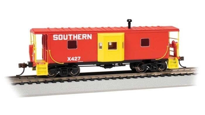 Steel Bay-Window Caboose - Ready to Run -- Southern Railway X427 (red, yellow), HO, Bachmann Industries 73211