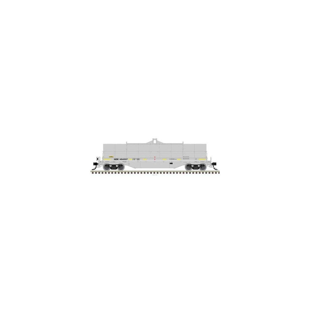 42′ Coil Steel Car with Fishbelly Side Sill - Ready to Run - Master(R) -- Arkansas-Ok, N, Atlas Model Railroad Co. 50006762