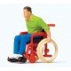 Man in Wheelchair, HO, Preiser Kg 28164