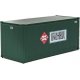 20′ Smooth-Side Container with Right Side Door 2-Pack - Ready to Run -- Railway Express Agen, HO, Walthers SceneMaster 8681