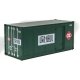 20′ Smooth-Side Container with Right Side Door 2-Pack - Ready to Run -- Railway Express Agen, HO, Walthers SceneMaster 8681