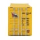 45′ CIMC Container - Assembled -- Antillean Line (yellow, black, blue, red), HO, Walthers SceneMaster 8551