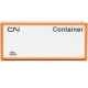 20′ Smooth-Side Container - Ready to Run -- Canadian National (white, black Noodle Logo), HO, Walthers SceneMaster 8653