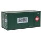 20′ Smooth-Side Container with Right Side Door 2-Pack - Ready to Run -- Railway Express Agen, HO, Walthers SceneMaster 8680