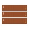 40′ Fully Corrugated Container - 3-Pack -- TEX, HO, Walthers SceneMaster 18255