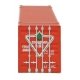 53′ Singamas Corrugated-Side Container - Ready to Run -- Canadian Tire (red, white, green), HO, Walthers SceneMaster 8514