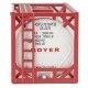 20′ Tank Container - Kit -- Hoyer (white, red), HO, Walthers SceneMaster 8108