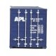 40′ Corrugated Container - Assembled -- American President Lines, HO, Walthers SceneMaster 8157