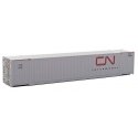 53′ Singamas Corrugated-Side Container - Ready to Run -- Canadian National (gray, red CN Int, HO, Walthers SceneMaster 8513