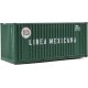 20′ Corrugated Container with Flat Panel - Assembled -- Linea Mexicana, HO, Walthers SceneMaster 8008