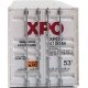 53′ Singamas Corrugated-Side Container - Assembled -- XPO Logistics (white, black, red), HO, Walthers SceneMaster 8531