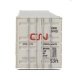 53′ Singamas Corrugated-Side Container - Assembled -- Canadian National (gray, red Three Mod, HO, Walthers SceneMaster 8537