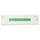 40′ Hi-Cube Smooth-Side Reefer Container - Assembled -- Evergreen (white, green), HO, Walthers SceneMaster 8360