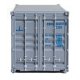 20′ Corrugated Container - Assembled -- China Ocean Shipping Company (gray, blue), HO, Walthers SceneMaster 8071
