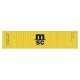 40′ Corrugated Container 2-Pack - Assembled -- Mediterranean Shipping MSC (yellow, black), N, Kato USA Inc 80055G
