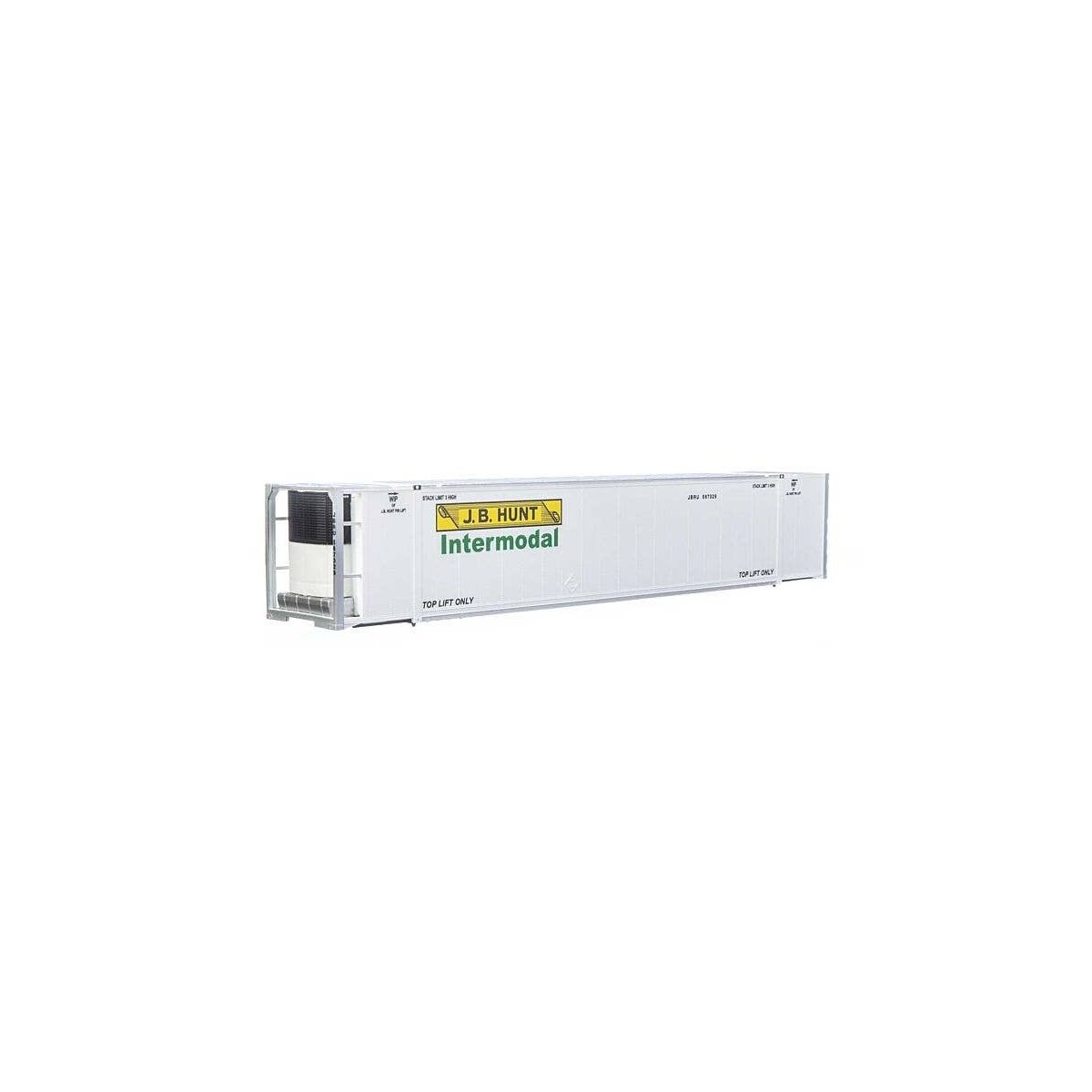 53′ Reefer Container - Ready to Run -- J.B. Hunt, HO, Walthers SceneMaster 8706
