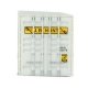53′ Singamas Corrugated-Side Container - Assembled -- J.B. Hunt (white, yellow, black), HO, Walthers SceneMaster 8522