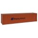 40′ Hi Cube Corrugated Container w/Flat Roof - Assembled -- Hapag-Lloyd, HO, Walthers SceneMaster 8204
