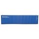 40′ Hi-Cube Corrugated-Side Container - Assembled -- NYK Lines (blue, white, red), HO, Walthers SceneMaster 8265