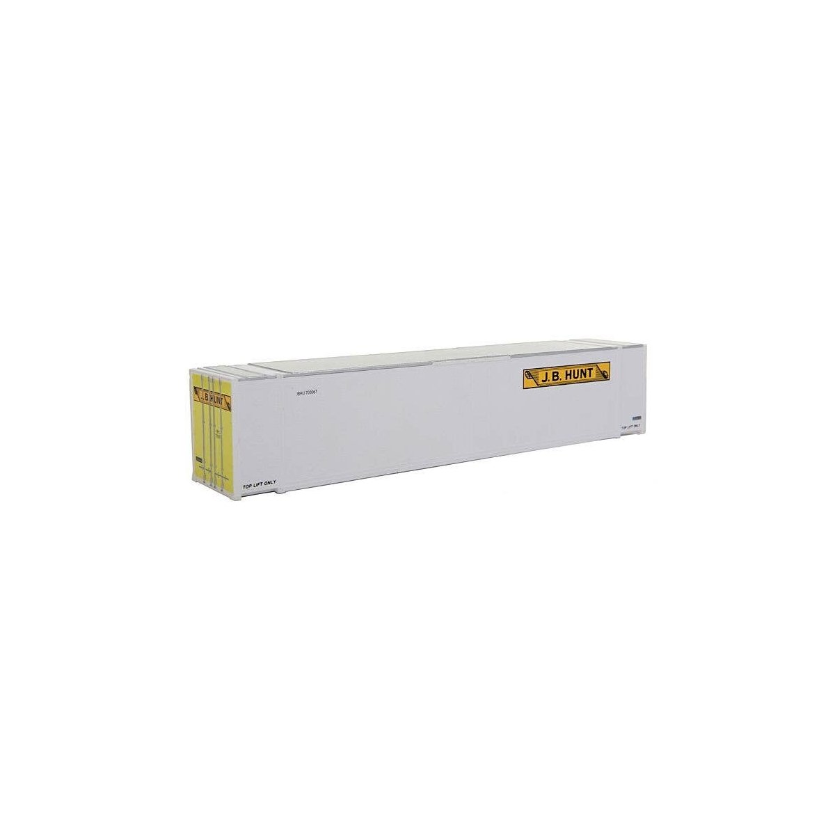 48′ Smooth Side Container - Assembled -- J.B. Hunt Transport, HO, Walthers SceneMaster 8455