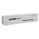 48′ Ribbed Side Container - Assembled -- Norfolk Southern/Triple Crown (white, black, red), HO, Walthers SceneMaster 8465