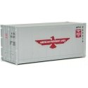 20′ Smooth-Side Container - Ready to Run -- American President Lines (gray, red, white Eagle, HO, Walthers SceneMaster 8651