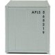 20′ Smooth-Side Container - Ready to Run -- American President Lines (gray, red, white Eagle, HO, Walthers SceneMaster 8651