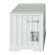 48′ Ribbed Side Container - Assembled -- Genstar (white, blue), N, Walthers SceneMaster 8844