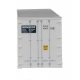 48′ Ribbed Side Container - Assembled -- Genstar (white, blue), N, Walthers SceneMaster 8844