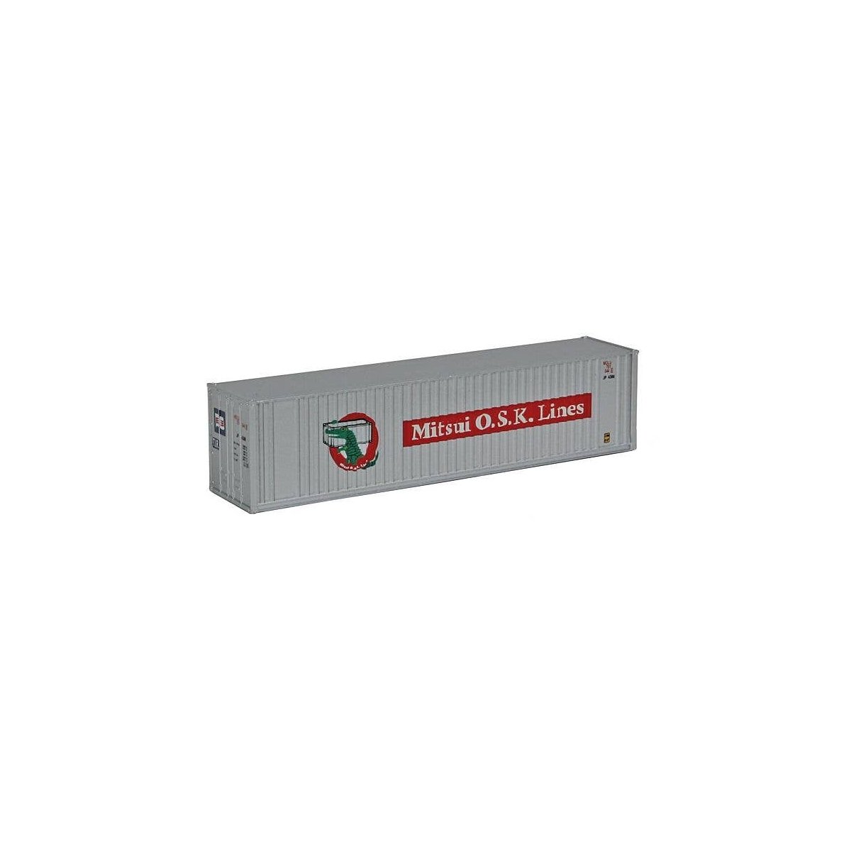 40′ Hi Cube Ribbed Side Container - Assembled -- Mitsui OSK, N, Walthers SceneMaster 8805