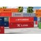 40′ Container 2-Pack - Ready to Run -- 1 Each Hyundai (orange), K-Line (red), HO, Faller Gmbh 182055