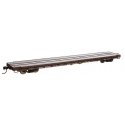 60′ Pullman-Standard Flatcar - Ready to Run -- Trailer-Train HTTX 90820 (Heavy-duty brown), HO, WalthersMainline 5399