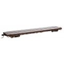 60′ Pullman-Standard Flatcar - Ready to Run -- Trailer-Train HTTX 90833 (Heavy-Duty, brown), HO, WalthersMainline 5400