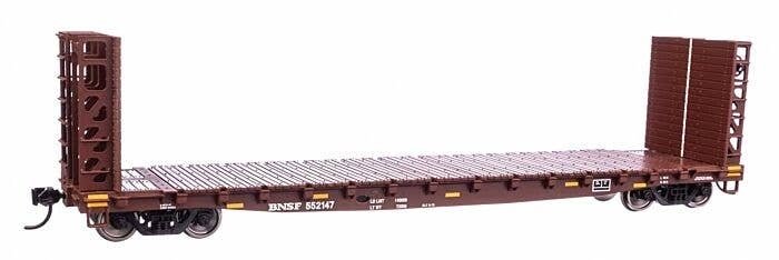 53′ GSC Bulkhead Flatcar - Ready to Run -- BNSF 552147, HO, WalthersMainline 5922