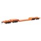 81′ 8-Axle Depressed Center Flatcar - Ready to Run -- Santa Fe 90011, HO, WalthersMainline 50225