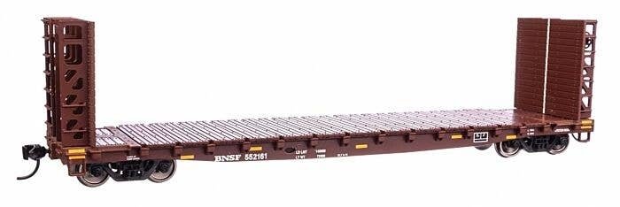 53′ GSC Bulkhead Flatcar - Ready to Run -- BNSF 552161, HO, WalthersMainline 5924