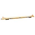 89` Channel Side Flatcar - Ready to Run -- Trailer-Train KTTX 153988 (yellow, black Twin 45`), HO, WalthersMainline 5741