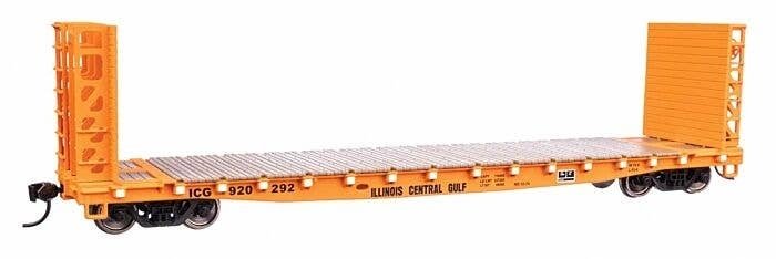 53′ GSC Bulkhead Flatcar - Ready to Run -- Illinois Central Gulf 920292, HO, WalthersMainline 5933