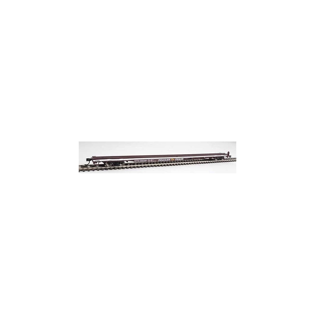 85′ General American G85 Flatcar - Ready to Run -- GTTX (Brown) 300391, HO, WalthersMainline 5518