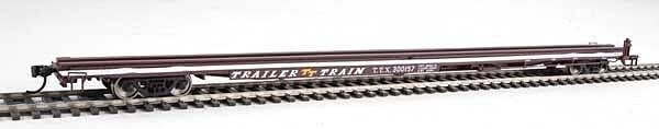 85′ General American G85 Flatcar - Ready to Run -- TTX (Brown) 300157, HO, WalthersMainline 5537