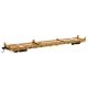 60′ Pullman-Standard Flatcar - Ready to Run -- TTX TTCX 92340 (Container pedestals yellow, black, HO, WalthersMainline 5414