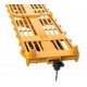 60′ Pullman-Standard Flatcar - Ready to Run -- TTX TTCX 92340 (Container pedestals yellow, black, HO, WalthersMainline 5414