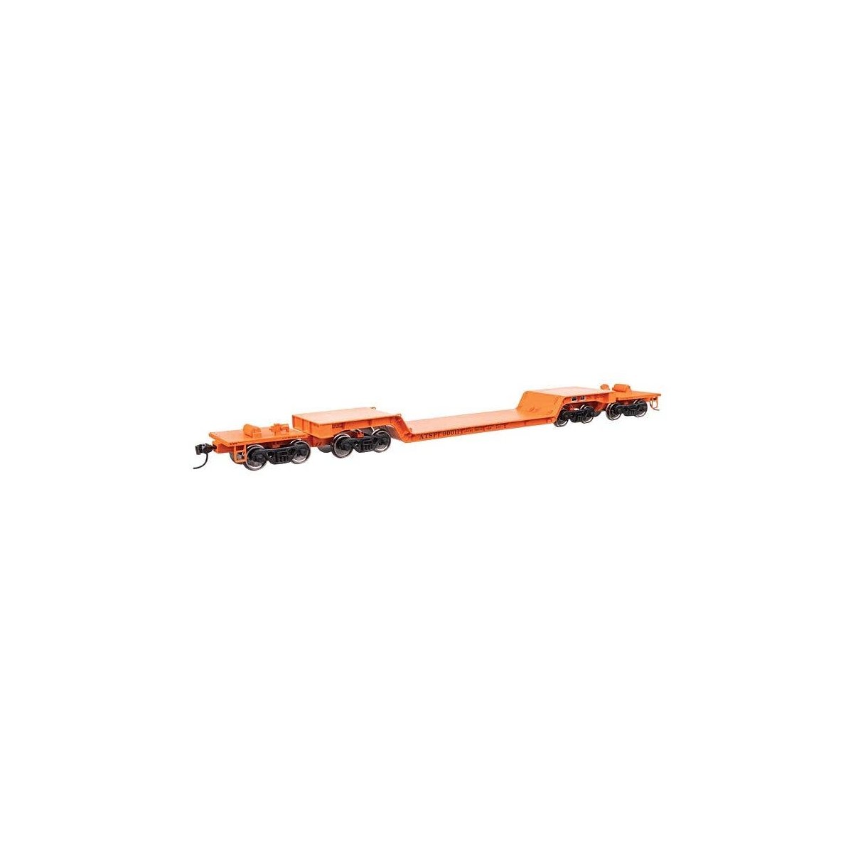 81′ 8-Axle Depressed Center Flatcar - Ready to Run -- Santa Fe 90012, HO, WalthersMainline 50226